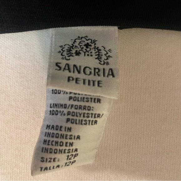 Sangria Elegant Black Strapless Dress - Picture 6 of 7